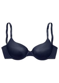 Lascana Schalen-BH 'Ela - perfect basic' blau Gr. 70AA. Mit Schleife. Mit Bügel