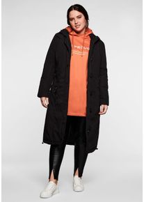 Große Größen Outdoormantel mit gesteppter Innenseite Gr. 44 schwarz von sheego für Damen
