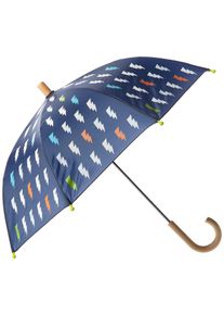 Hatley Jungen Printed Umbrella Regenmantel, Colour Changing Thunderbolts, One Size