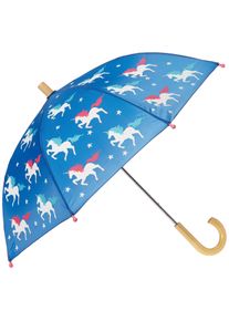 Hatley Mädchen Printed Umbrella Regenschirm, Colour Changing Twinkle Unicorns, One Size