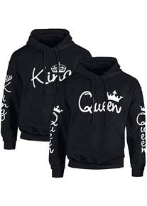 Couples Shop Kapuzenpullover »King & Queen Hoodie Pullover für Paare