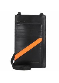 Piquadro PQ-Line Handytasche RFID Leder 11 cm black-orange