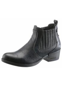 Große Größen Mustang Shoes Westernstiefelette Gr. 40 blau für Damen