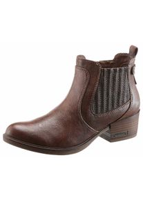Große Größen Mustang Shoes Westernstiefelette Gr. 41 braun für Damen