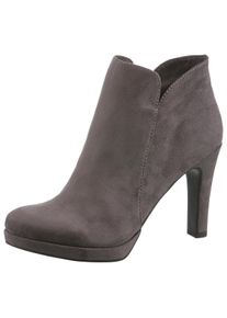 Tamaris Große Größen High-Heel-Stiefelette Gr. 39 grau für Damen