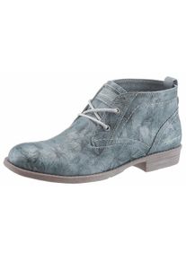 Große Größen Mustang Shoes Schnürboots Gr. 40 blau für Damen