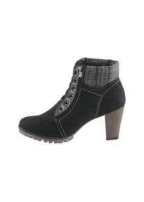 Citywalk Große Größen CITY WALK Schnürstiefelette Gr. 40 schwarz kariert für Damen
