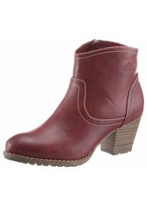 Große Größen s.Oliver RED LABEL Stiefelette Gr. 41 rot für Damen