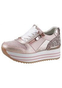 Große Größen Tom Tailor Plateausneaker Gr. 37 rosa für Damen