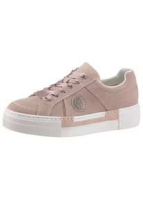 Große Größen Rieker Plateausneaker Gr. 40 rosa für Damen