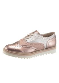Große Größen Marco Tozzi Schnürschuh Gr. 37 rosa für Damen