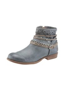 Große Größen Mustang Shoes Sommerboots Gr. 37 blau für Damen