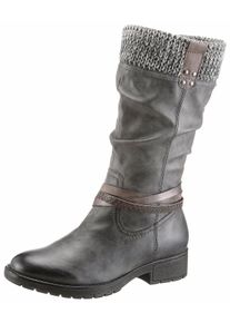 Große Größen Jana Stiefel Gr. 38 grau für Damen