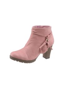 Citywalk Große Größen CITY WALK Stiefelette Gr. 38 rosa für Damen