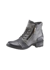 Große Größen Mustang Shoes Schnürboots Gr. 37 grau für Damen