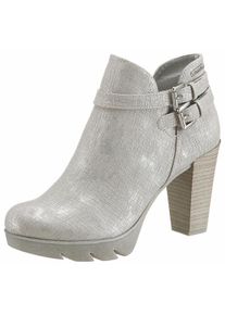 Große Größen Bugatti Stiefelette Gr. 40 weiß für Damen