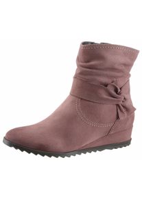 Große Größen Tamaris Stiefelette Gr. 41 rosa für Damen