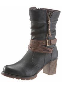 Große Größen Arizona Stiefelette Gr. 40 blau für Damen