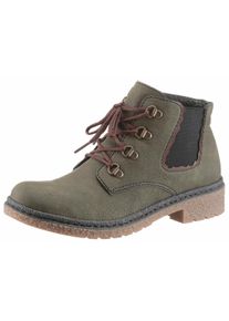 Große Größen Rieker Schnürboots Gr. 42 grün für Damen