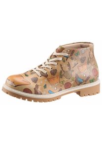 Große Größen DOGO Schnürboots »Too Much Cold My Darling« Gr. 38 braun für Damen