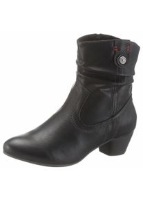s.Oliver Große Größen Cowboy Stiefelette Gr. 37 schwarz für Damen