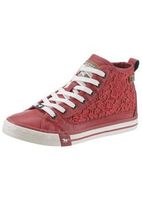 Mustang Shoes Große Größen Sneaker Gr. 39 rot für Damen
