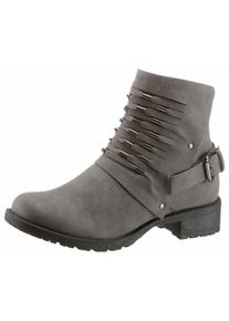 Citywalk Große Größen CITY WALK Bikerboots Gr. 42 grau für Damen