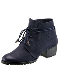 Große Größen Tamaris Schnürstiefelette Gr. 36 blau für Damen