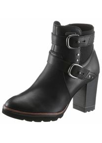 Große Größen Tamaris Stiefelette Gr. 37 schwarz für Damen