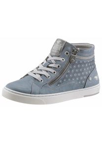 Große Größen Mustang Shoes Schnürboots Gr. 43 blau für Damen