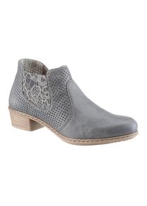 Große Größen Rieker Stiefelette Gr. 40 blau für Damen