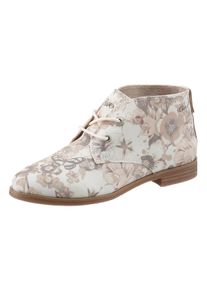 Große Größen s.Oliver RED LABEL Schnürboots Gr. 38 weiß geblümt für Damen