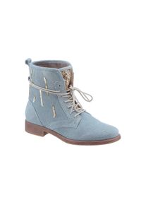 Große Größen Arizona Schnürboots Gr. 42 blau für Damen