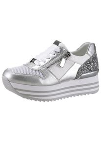 Große Größen Tom Tailor Plateausneaker Gr. 39 weiß für Damen