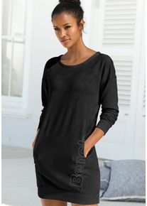 Große Größen Sweatkleid Gr. 40/42 schwarz für Damen