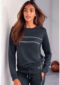 H.I.S EM LBG Große Größen Sweatshirt Gr. 44/46 blau für Damen