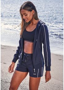 H.I.S EM LBG Große Größen Shorts Gr. 44/46 blau gestreift für Damen