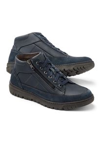 Walbusch Herren Sneaker-Schuh Blau einfarbig herausnehmbare Decksohle wärmend
