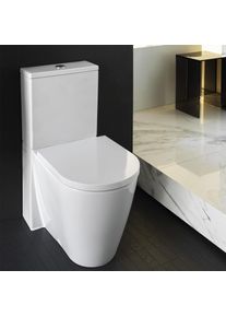 Kartell by LAUFEN Stand-Tiefspül-WC für Kombination L: 66 B: 37 H: 44 cm, spülrandlos weiß, mit CleanCoat H8243374000001