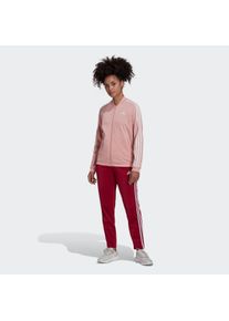 adidas Sportswear Große Größen Trainingsanzug Gr. M lila gestreift für Damen