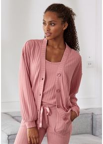 s.Oliver Cardigan pink Gr. 32/34 für Damen. Mit V-Ausschnitt. Bequem