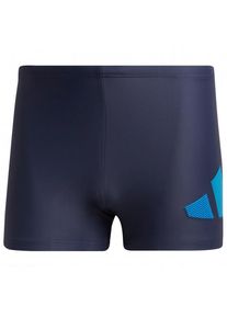 Adidas - 3 Bars Boxers Badehose Tight - Badehose Gr 3 schwarz/blau