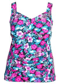 Große Größen Tankini-Top mit Shaping-Einsatz, wattierte Cups Gr. 48C blau von sheego für Damen