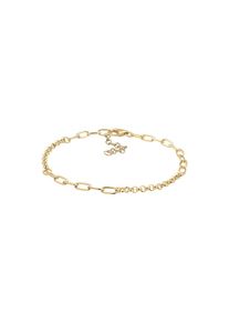 NENALINA Armband Charmträger Bettelarmband Trend Basic 925 Silber (Farbe: Gold, Größe: 16 cm)