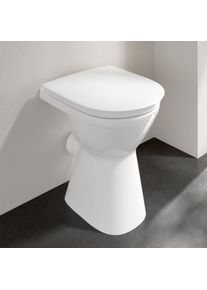 Villeroy & Boch Villeroy & Boch ViCare Stand-Flachspül-WC L: 49 B: 36 H: 46 cm, ohne Spülrand weiß, mit CeramicPlus und AntiBac 4684R0R1