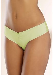 Lascana Brasilslip grün Gr. 32/34 für Damen. Körpernah