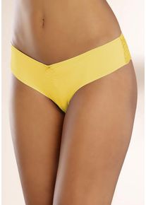 Lascana Brasilslip mango Gr. 32/34 für Damen. Körpernah