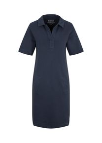 Tom Tailor Damen Hemdkleid mit Polokragen, blau, Gr. 36