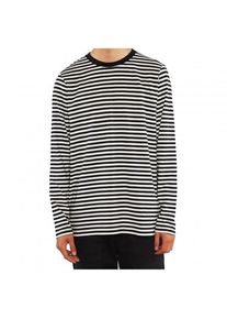 DEDICATED - T-Shirt Hasle Stripes - Longsleeve Gr M grau/schwarz
