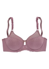 Triumph Große Größen Minimizer-BH Gr. 90E rosa geblümt für Damen